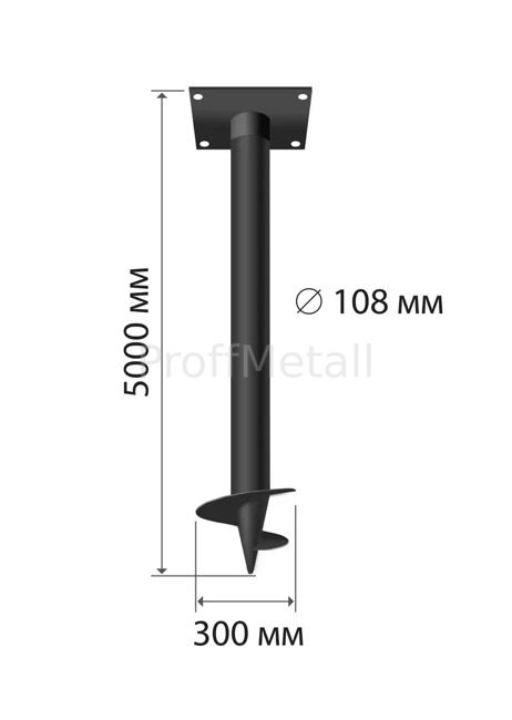 свая 108х5000х300, 2